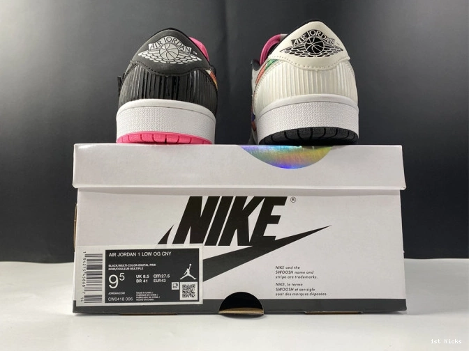 1st Kicks Shoes Low CW0418-006 Retro 1 Year (2020) Chinese Jordan New 0814